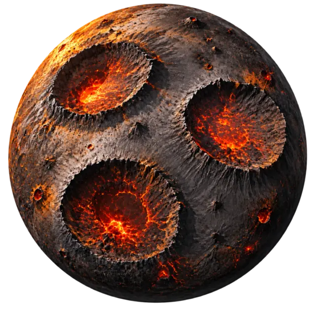 Volcanic hostile planet in Space Explorer